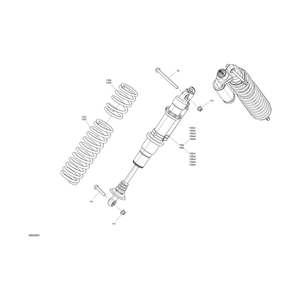 Deep Black, Compression Spring by Can-Am 706205338 OEM Hardware 706205338 Off Road Express