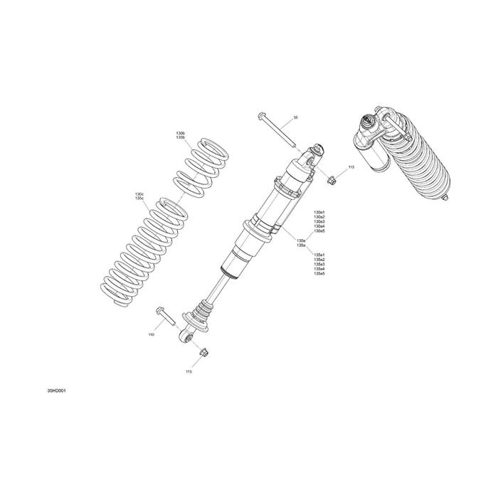 Deep Black, Compression Spring by Can-Am