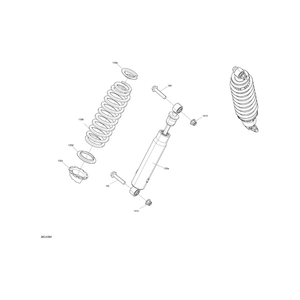 Deep Black, Compression Spring by Can-Am 706205394 OEM Hardware 706205394 Off Road Express Peach St