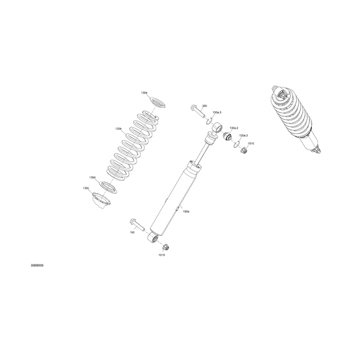 Deep Black, Front Compression Spring by Can-Am