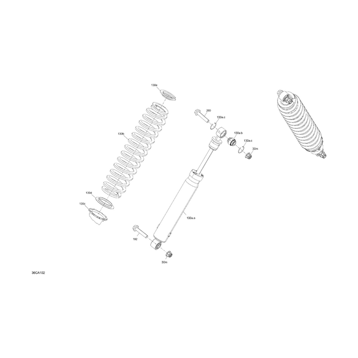 Deep Black, Front Compression Spring by Can-Am