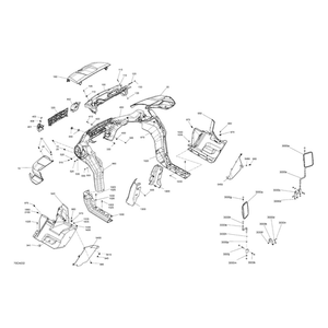 Deep Black, Front Fascia by Can-Am 705014165 OEM Hardware 705014165 Off Road Express Peach St