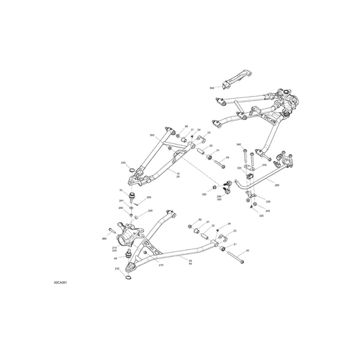 Deep Black, LH Lower Arm by Can-Am