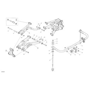 Deep Black, LH Lower Suspension Arm by Can-Am 706003067 OEM Hardware 706003067 Off Road Express Peach St