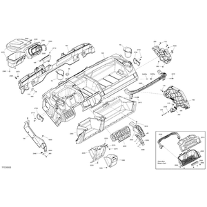 Deep Black, LH Trim Gauge by Can-Am 705012349 OEM Hardware 705012349 Off Road Express Peach St