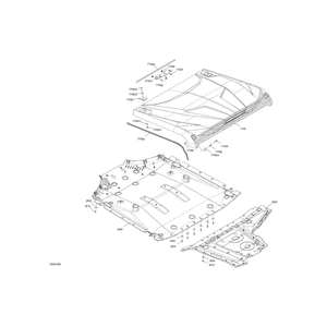 Deep Black, Rigid Roof Kit by Can-Am 715006218 OEM Hardware 715006218 Off Road Express Drop Ship