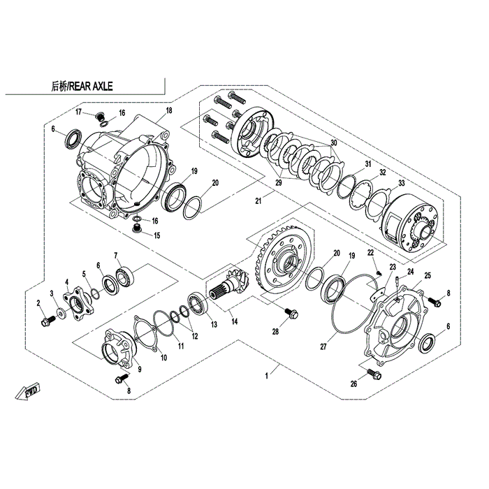 Differential Assy. by CF Moto