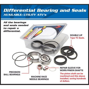 Differential Bearing And Seal Kits, Rear by Quad Boss 5325-2085 Differential Bearing & Seal Kit 417768 Tucker Rocky Drop Ship