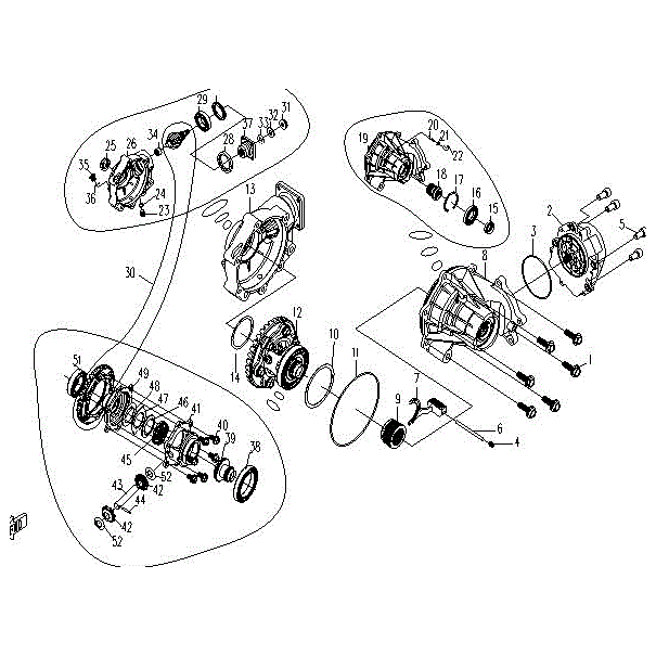 Differential Gear Assy by CF Moto