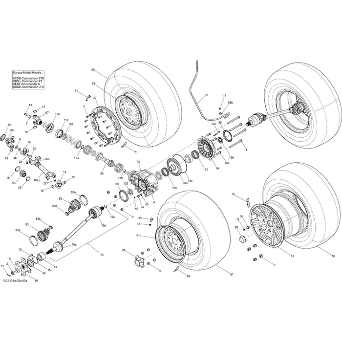 Differential Shim Kit by Can-Am