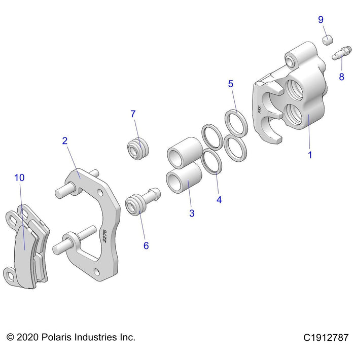 Disc Brake Caliper Assembly, Le by Polaris