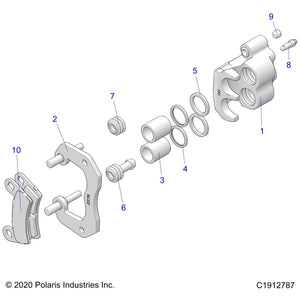 Disc Brake Caliper Mount Assembly 3. by Polaris 1912276 OEM Hardware P1912276 Off Road Express