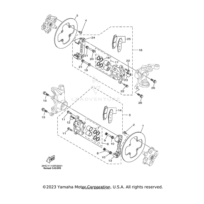 Disc, Brake (Left) by Yamaha