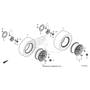 Disk, Brake by Honda 43251-HL6-AF1 OEM Hardware 43251-HL6-AF1 Off Road Express Peach St