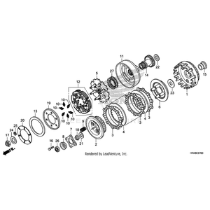 Disk, Clutch Friction by Honda 22201-MCB-610 OEM Hardware 22201-MCB-610 Off Road Express Peach St