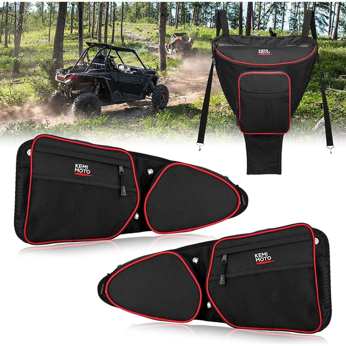 Door Bags & Center Storage Bag for Polaris RZR by Kemimoto