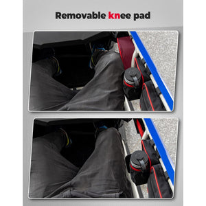 Door Bags with Removable Knee Pads for Can-Am Maverick X3 - Red by Kemimoto B0113-16001BK Door Bag B0113-16001BK Kemimoto