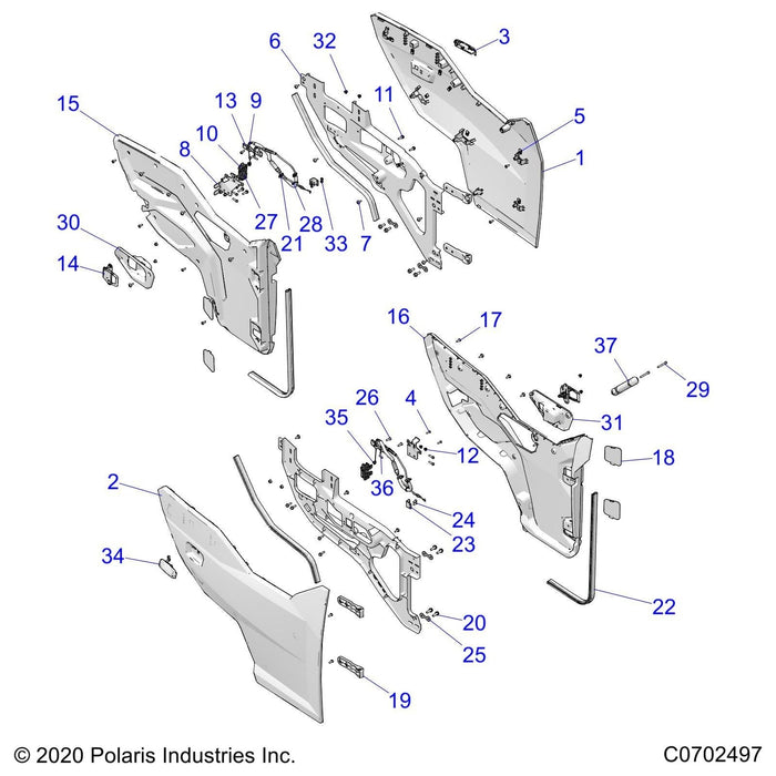 Door Panel Frt Lft Hand Ttnm Me by Polaris