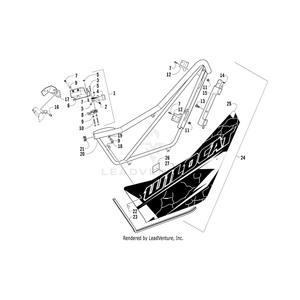 Door,Panel W/Decals-Mb-Lh (Wc X Ltd) By Arctic Cat 0518-157 OEM Hardware 0518-157 Off Road Express