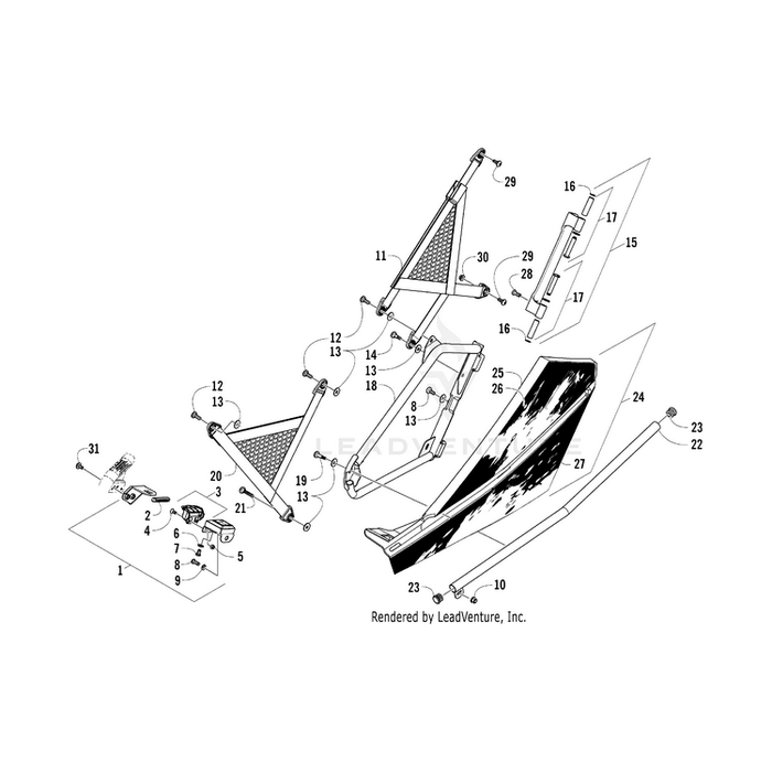 Door,Panel W/Decals-Om-Rear-Lh(Wc4) By Arctic Cat