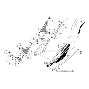 Door,Panel W/Decals-Tag-Rear-Lh(Wc4 X) By Arctic Cat 0518-151 OEM Hardware 0518-151 Off Road Express