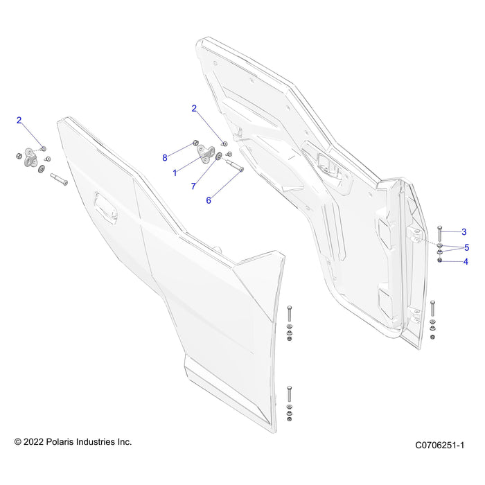 Door Pivot Bushing by Polaris