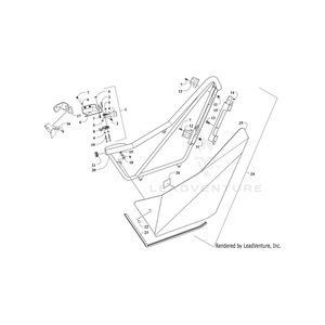 Door W/O Decals - Left - Black By Arctic Cat 0518-241 OEM Hardware 0518-241 Off Road Express