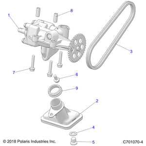 Dowel, Hollow, Oil Pump by Polaris 7661975 OEM Hardware P7661975 Off Road Express