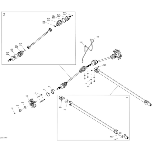 Drive Axle Assy by Can-Am