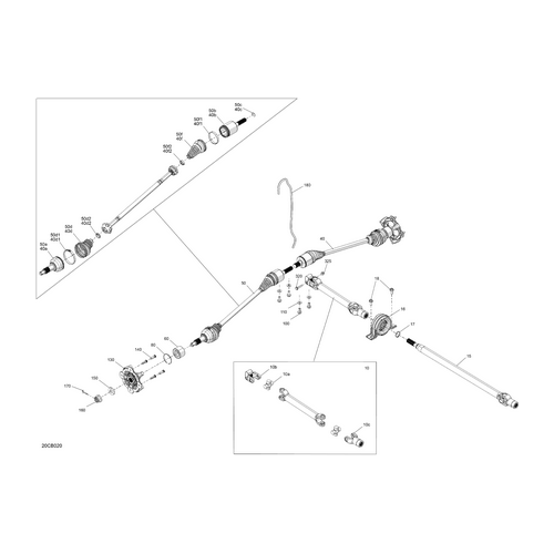 Drive Axle Assy by Can-Am