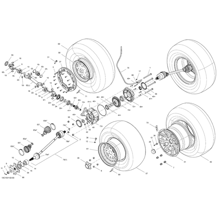 Drive Axle Assy by Can-Am