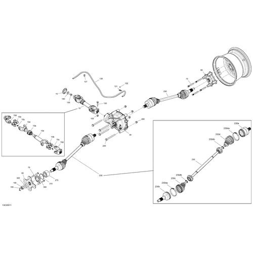 Drive Axle Assy by Can-Am