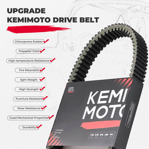 Drive Belt for Polaris General XP 1000/ RZR XP 1000 Heavy Duty by Kemimoto B0901-01003BK Drive Belt OEM Upgrade B0901-01003BK Kemimoto