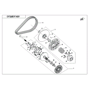 Drive Clutch by CF Moto 0GRB-051000-10021 OEM Hardware 0GRB-051000-10021 Northstar Polaris