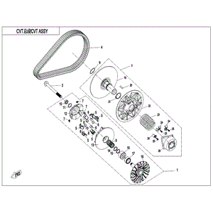 Drive Clutch by CF Moto 0GRB-051000-20040 OEM Hardware 0GRB-051000-20040 Northstar Polaris