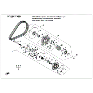 Drive Clutch (Replaces 0Jya-051000-00003) by CF Moto 0JYA-051000-00004 OEM Hardware 0JYA-051000-00004 Northstar Polaris