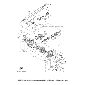 Drive Shaft Comp by Yamaha BDW-G6109-00-00 OEM Hardware BDW-G6109-00-00 Off Road Express