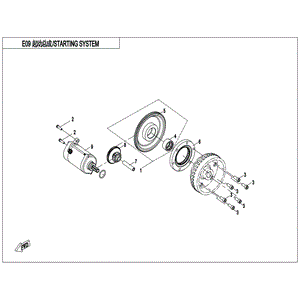 Driven Gear Assy Starter (Replaces 0180-0910A0) by CF Moto 0180-0910A0-00001 OEM Hardware 0180-0910A0-00001 Northstar Polaris