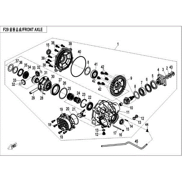 Driven Gear Differential by CF Moto