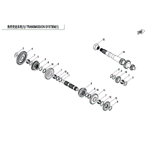 Driven Gear Low Range by CF Moto 0GR0-061200 OEM Hardware 0GR0-061200 Northstar Polaris