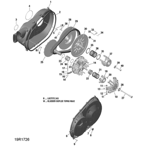 Driven Pulley Assy by Can-Am 420686523 OEM Hardware 420686523 Off Road Express Drop Ship