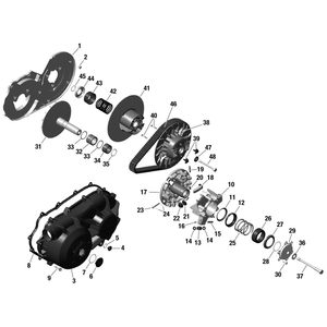 Driven Pulley by Can-Am 420686809 OEM Hardware 420686809 Off Road Express Drop Ship