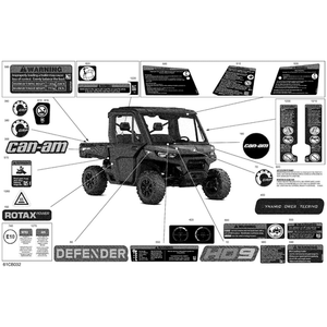 Driver Warning Label by Can-Am 704909021 OEM Hardware 704909021 Off Road Express Peach St