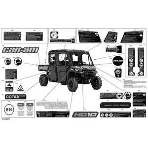 Driver Warning Label by Can-Am 704909023 OEM Hardware 704909023 Off Road Express Peach St