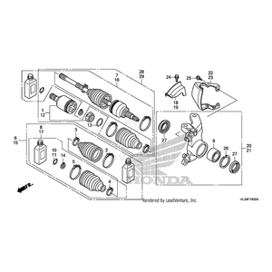 Driveshaft Assembly, Right Front (Msds) by Honda 44200-HL3-A02 OEM Hardware 44200-HL3-A02 Off Road Express Drop Ship