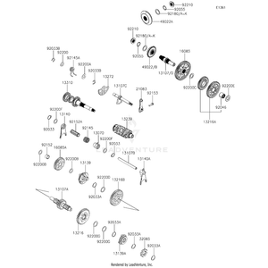 Drum-Assembly-Change by Kawasaki 13239-Y002 OEM Hardware 13239-Y002 Off Road Express Peach St