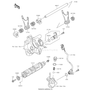 Drum-Change by Kawasaki 13141-0601 OEM Hardware 13141-0601 Off Road Express Peach St