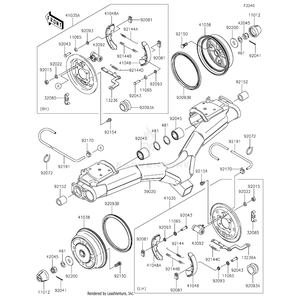 Drum,Rear Brake by Kawasaki 41038-7502 OEM Hardware 41038-7502 Off Road Express Peach St