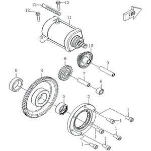 Dual Gear by CF Moto 0180-091005 OEM Hardware 0180-091005 Northstar Polaris