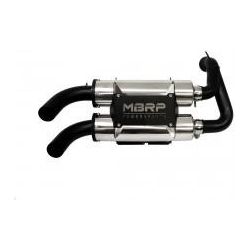 Dual Slip-On Muffler Polaris Rzr 900 by MBRP AT-9520PT Dual Muffler 241-10157 Western Powersports Drop Ship